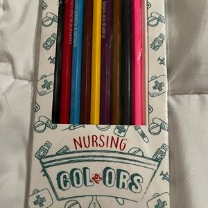 New Nursing themed Colors Pencil Set Multicolor student nurses nurse week